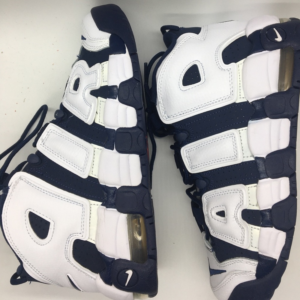 Nike Air More UnTempo GS (Navy Blue and White)